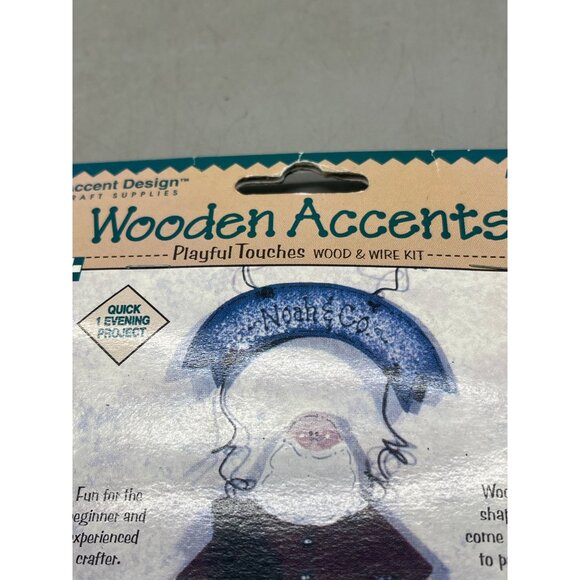 accent design wooden accents Noah & Co ADWK wooden craft kit READ NEW - Picture 2 of 7
